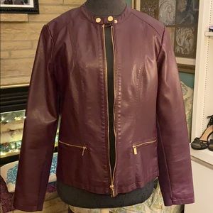 Calvin Klein Faux Leather Jacket